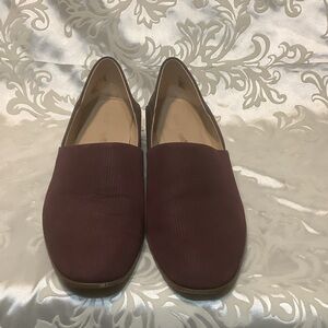Clarks Women's Slip-On Loafers in Burgundy